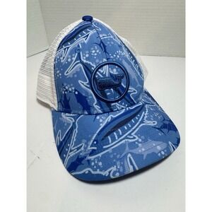 Vineyard Vines Kids Boys Trucker Hat Cap Adjustable Blue Marlin Fish